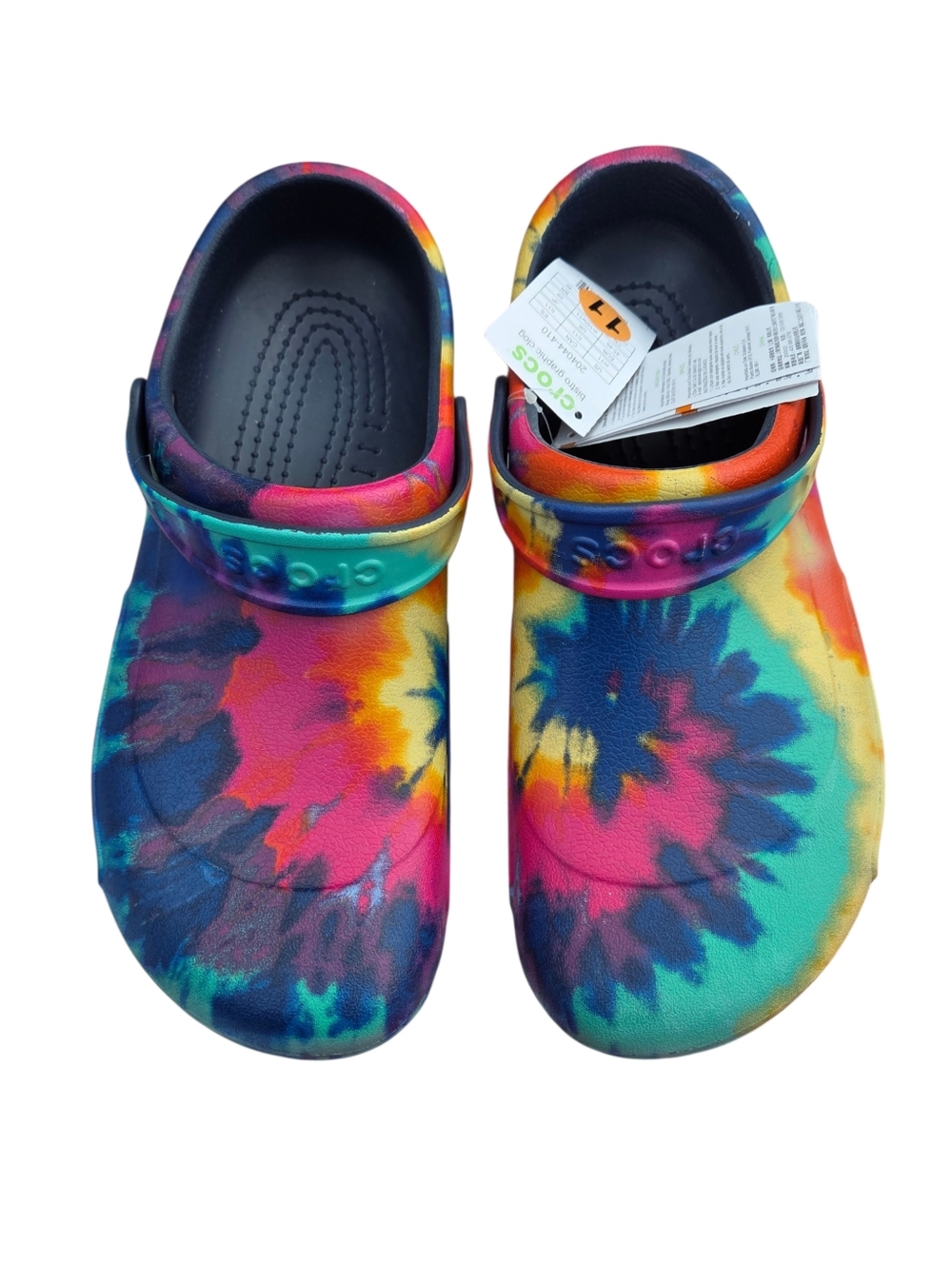 CROCS - NEW Men's Tie Dye Bistro Graphic Clogs Slip-Resistant